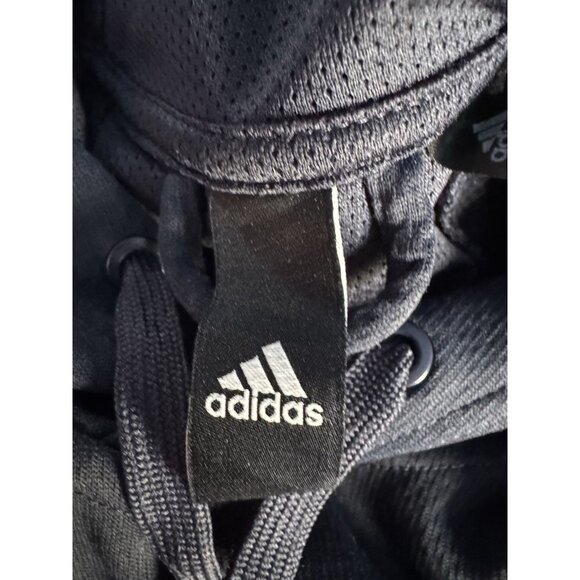Adidas Men's Sz M Badge of Sport BOS Matrix Navy Blue Pullover Hoodie - Picture 5 of 11